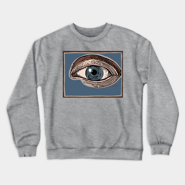 Engraved Eye Study in Color Crewneck Sweatshirt by JSnipe